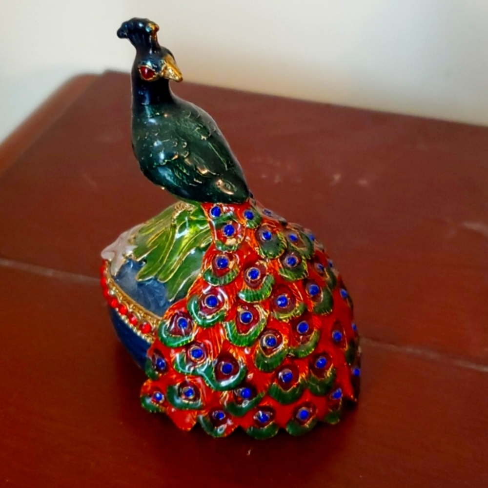 Peacock figurine